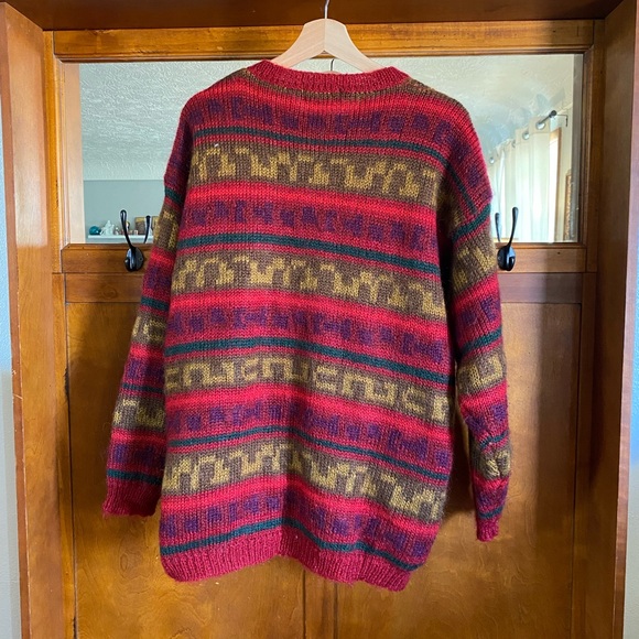 ✨HP ✨Vintage Eddie Bauer Mohair Blend Wool Cardigan Sweater - Picture 2 of 5